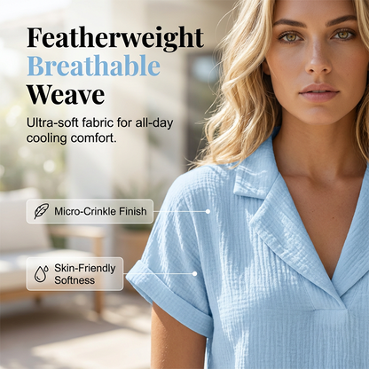 ⌛Limited-time offer-Women's Loose Fit Summer Knit Tee