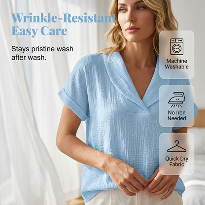 ⌛Limited-time offer-Women's Loose Fit Summer Knit Tee