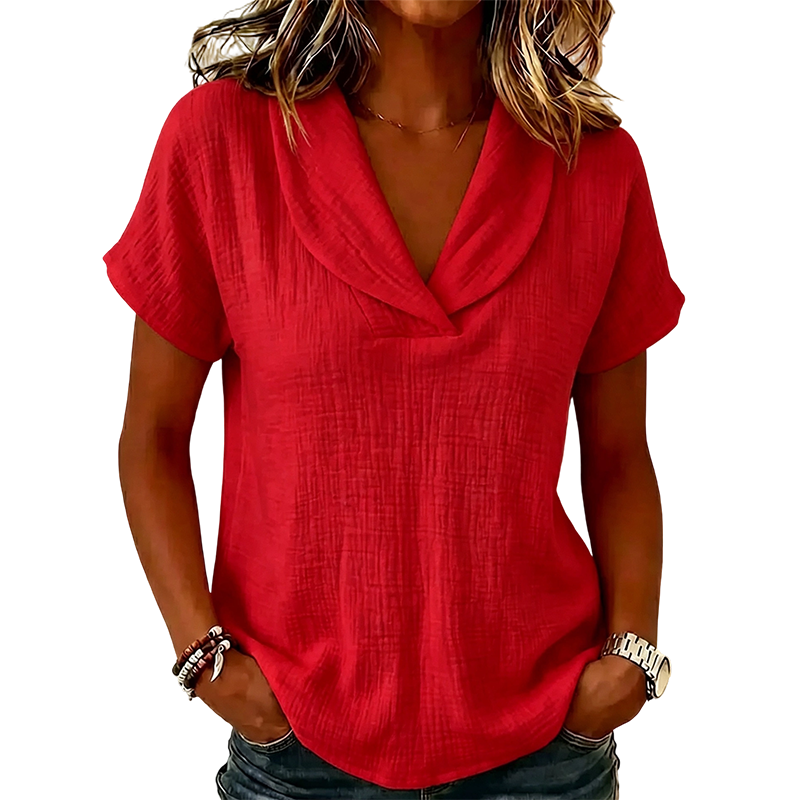 ⌛Limited-time offer-Women's Loose Fit Summer Knit Tee