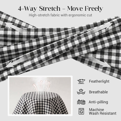⏳Time-Limited Special⏰Gingham Capri Pants – Drawstring Waist, Cotton-Linen, Breathable 🌿