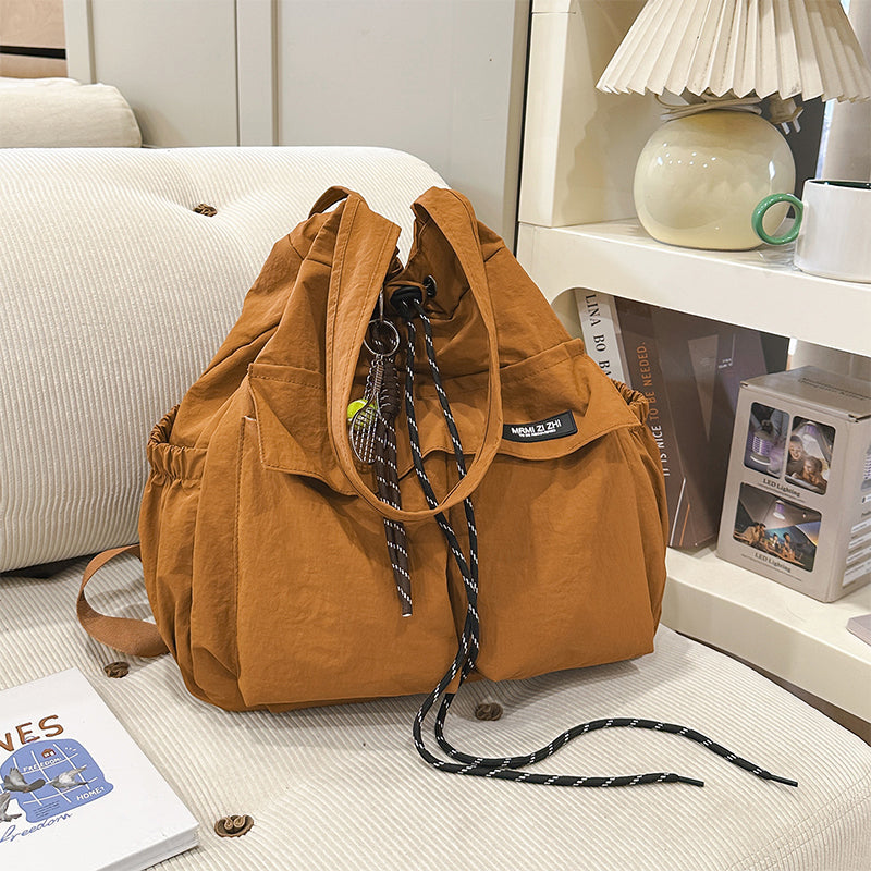 Large-Capacity Drawstring Convertible Tote Backpack