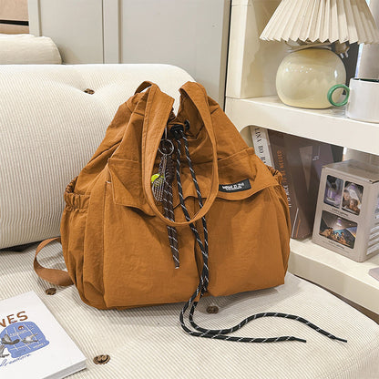 Large-Capacity Drawstring Convertible Tote Backpack
