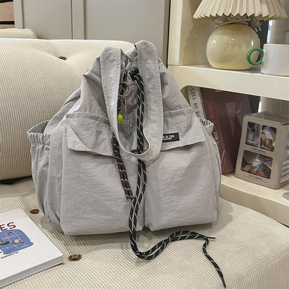 Large-Capacity Drawstring Convertible Tote Backpack