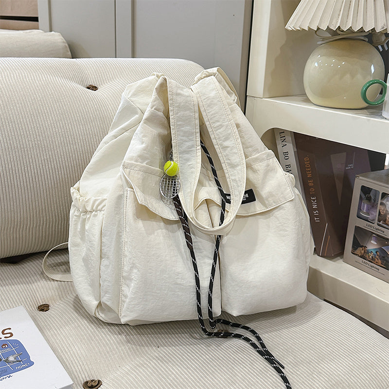 Large-Capacity Drawstring Convertible Tote Backpack