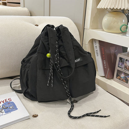 Large-Capacity Drawstring Convertible Tote Backpack
