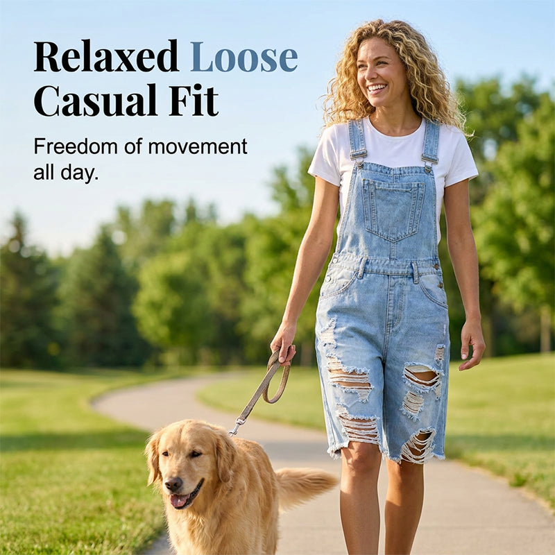 ✨🛍️Fresh Drop - Classic Denim Overall Shorts