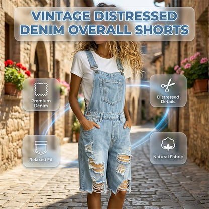 ✨🛍️Fresh Drop - Classic Denim Overall Shorts