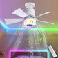 🔥💡 LAST DAY – 50% OFF!Smart Ceiling Fan Light – Bluetooth Speaker, 16M RGB Colors, E27 fit – breeze & beats in one. 🎵🌀✨