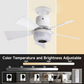 🔥💡 LAST DAY – 50% OFF!Smart Ceiling Fan Light – Bluetooth Speaker, 16M RGB Colors, E27 fit – breeze & beats in one. 🎵🌀✨