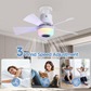🔥💡 LAST DAY – 50% OFF!Smart Ceiling Fan Light – Bluetooth Speaker, 16M RGB Colors, E27 fit – breeze & beats in one. 🎵🌀✨
