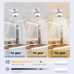 🔥💡 LAST DAY – 50% OFF!Smart Ceiling Fan Light – Bluetooth Speaker, 16M RGB Colors, E27 fit – breeze & beats in one. 🎵🌀✨