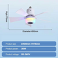 🔥💡 LAST DAY – 50% OFF!Smart Ceiling Fan Light – Bluetooth Speaker, 16M RGB Colors, E27 fit – breeze & beats in one. 🎵🌀✨