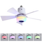 🔥💡 LAST DAY – 50% OFF!Smart Ceiling Fan Light – Bluetooth Speaker, 16M RGB Colors, E27 fit – breeze & beats in one. 🎵🌀✨