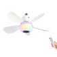 🔥💡 LAST DAY – 50% OFF!Smart Ceiling Fan Light – Bluetooth Speaker, 16M RGB Colors, E27 fit – breeze & beats in one. 🎵🌀✨