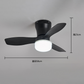 🏆LAST DAY SALE 50% OFF!! 🌬️💡Remote-Controlled LED Ceiling Fan Light🏡✨