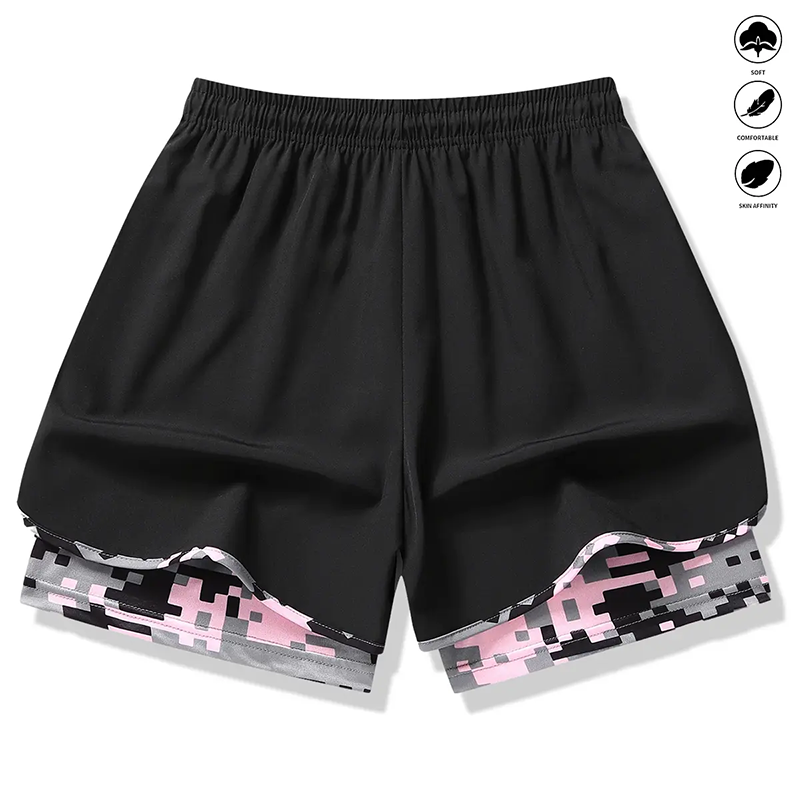 🎉 2026 Sale — Over 30,000 Sold! 🏃‍♀️ Women's Casual Athletic Shorts with Built-in Liner – 2-in-1 Design 💪