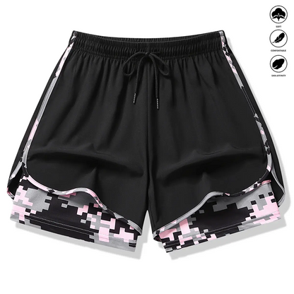 🎉 2026 Sale — Over 30,000 Sold! 🏃‍♀️ Women's Casual Athletic Shorts with Built-in Liner – 2-in-1 Design 💪