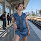 ⌛Limited-Time Offer-Women's Casual Short Sleeve Zipper Dress