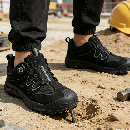 ⏳Time-Limited Special⏰Men’s Steel Toe Safety Shoes – Quick-Lace Tech • Waterproof • Slip-Resistant • All-Day Comfort 😎🛡️