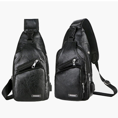 ⏳Time-Limited Special⏰Exquisite Gift - Men's Multifunctional High Quality Leather Chest Bag