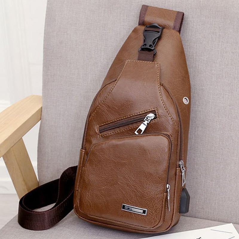 ⏳Time-Limited Special⏰Exquisite Gift - Men's Multifunctional High Quality Leather Chest Bag