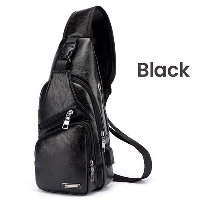 ⏳Time-Limited Special⏰Exquisite Gift - Men's Multifunctional High Quality Leather Chest Bag