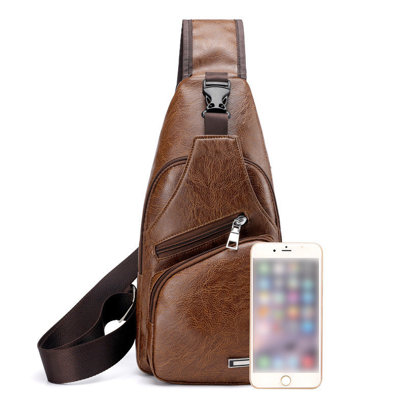 ⏳Time-Limited Special⏰Exquisite Gift - Men's Multifunctional High Quality Leather Chest Bag