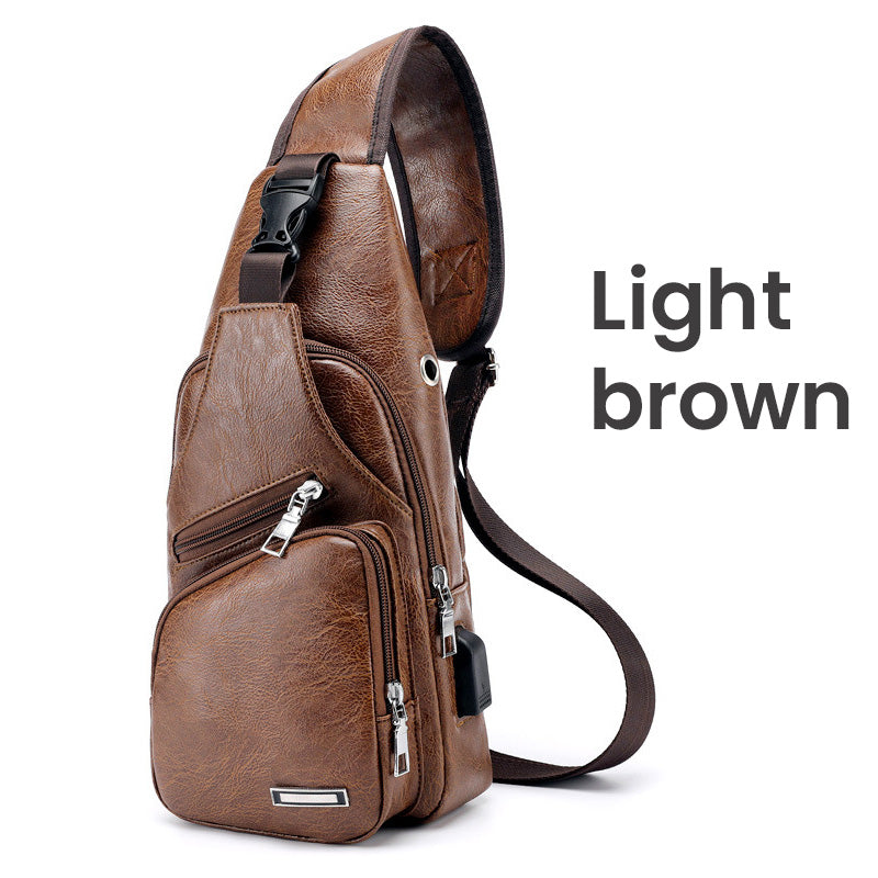 ⏳Time-Limited Special⏰Exquisite Gift - Men's Multifunctional High Quality Leather Chest Bag