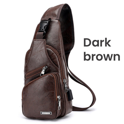 ⏳Time-Limited Special⏰Exquisite Gift - Men's Multifunctional High Quality Leather Chest Bag