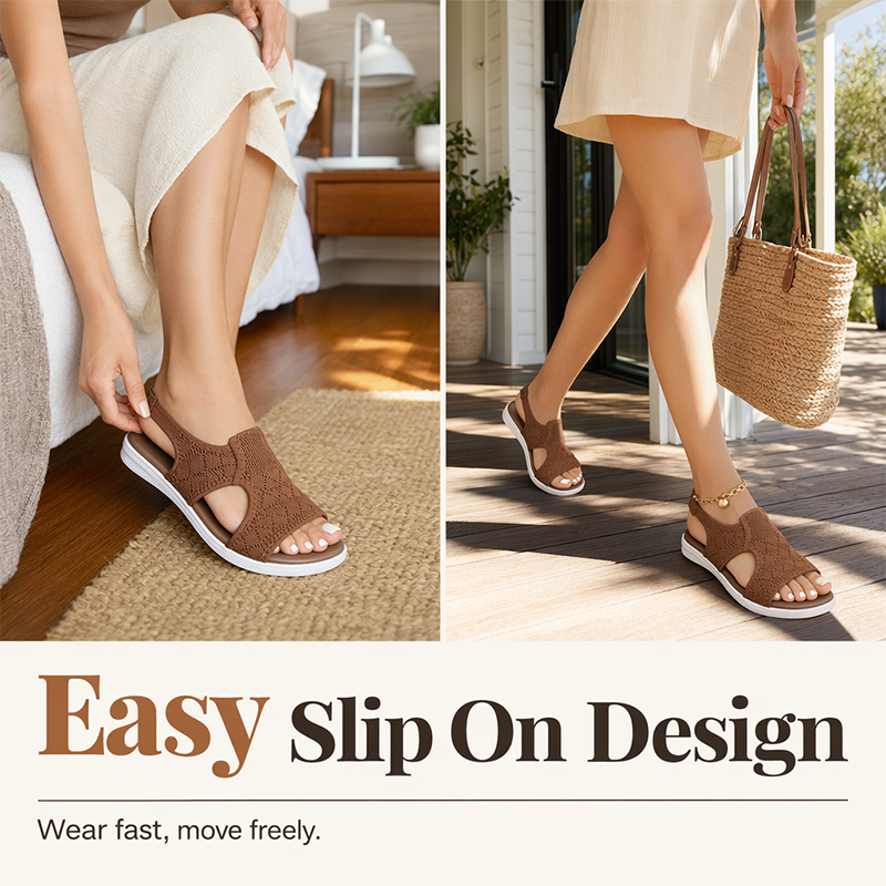 🔥New Arrivals & Best Sellers-Women's Casual Comfort Peep Toe Sandals