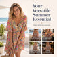 Women's Bohemian Floral Print V-Neck Loose Dress