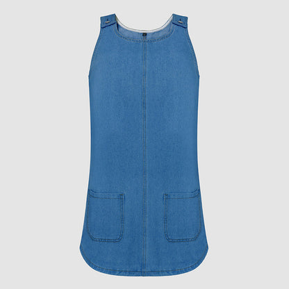 👗💙 Women’s Casual Denim Strap Dress – 50% OFF! Lightweight denim, adjustable straps, perfect for warm days and casual looks. 🔥☀️