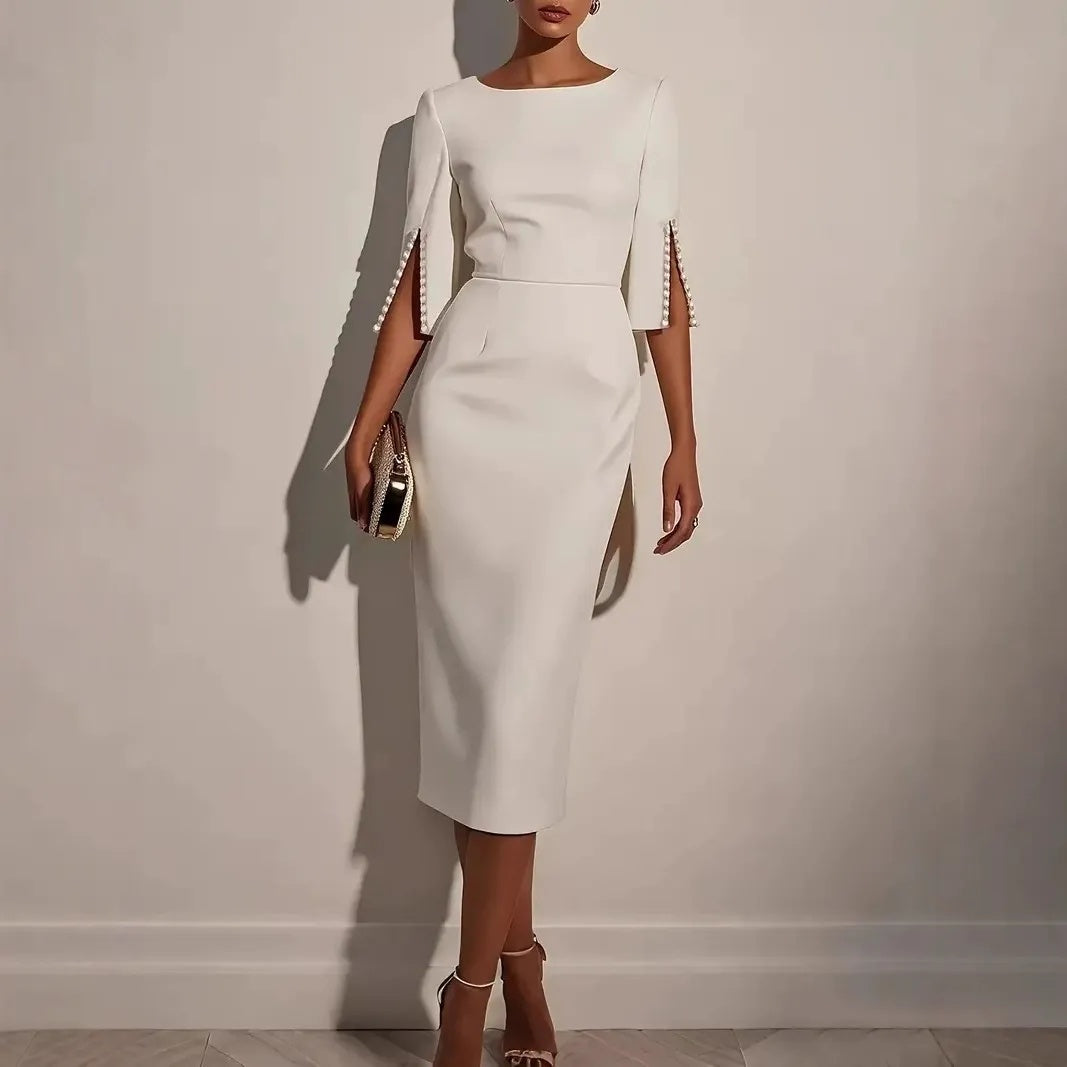 ✨New Arrival✨Sophisticated Pencil Dress – Straight Cut Design for Effortless