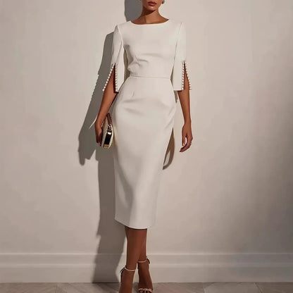 ✨New Arrival✨Sophisticated Pencil Dress – Straight Cut Design for Effortless