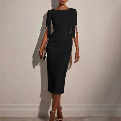 ✨New Arrival✨Sophisticated Pencil Dress – Straight Cut Design for Effortless