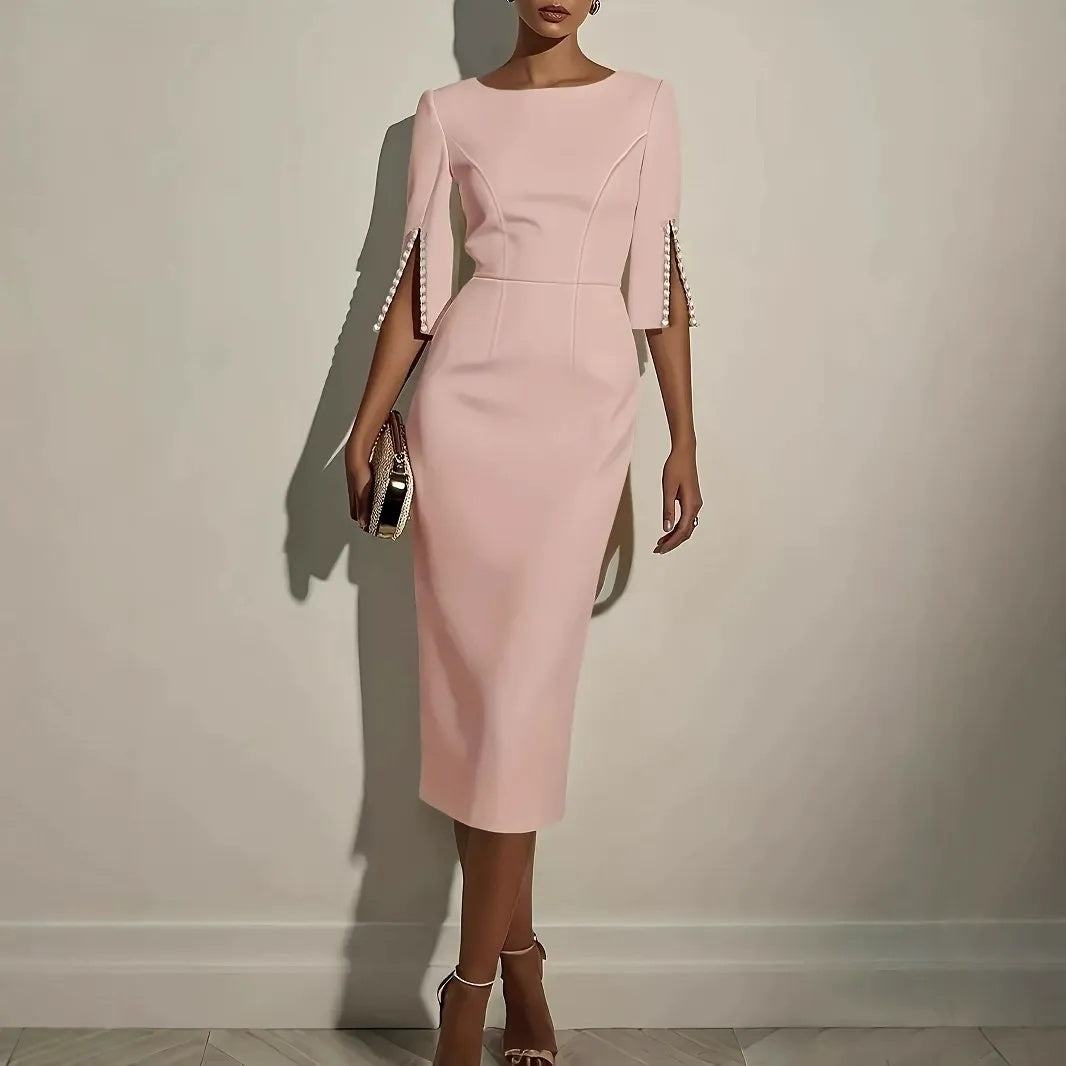 ✨New Arrival✨Sophisticated Pencil Dress – Straight Cut Design for Effortless