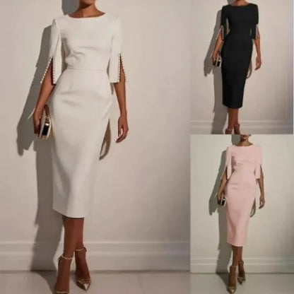 ✨New Arrival✨Sophisticated Pencil Dress – Straight Cut Design for Effortless