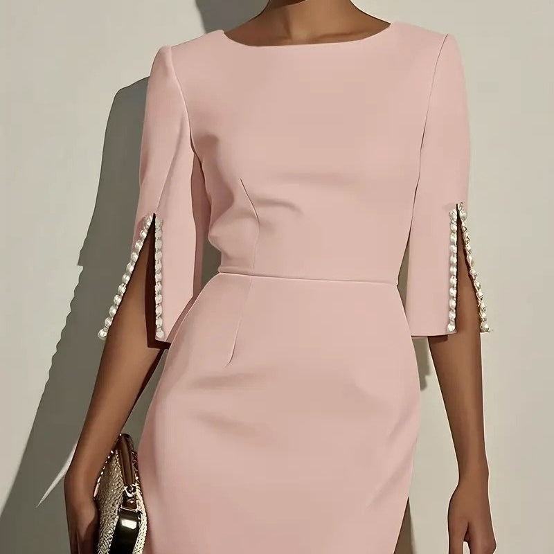 ✨New Arrival✨Sophisticated Pencil Dress – Straight Cut Design for Effortless