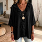 Trending Now⭐💫 Flowy V-Neck Top with Ruffle Accent – Versatile Solid Color That Pairs with Everything