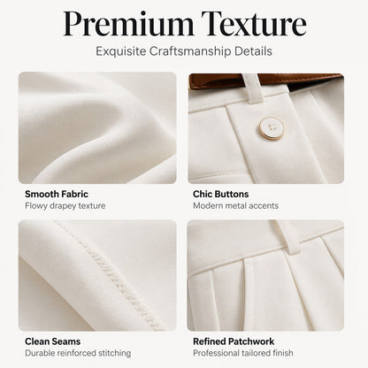 Elegant Commuter Pleated Trousers