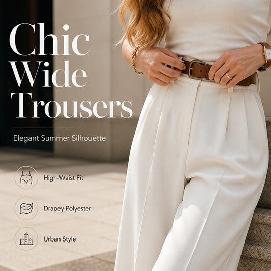 Elegant Commuter Pleated Trousers