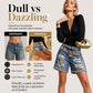 ⌛Limited-Time Offer-Women's Rhinestone Ripped Denim Shorts