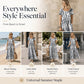 Trending Now⭐💃 Flowy Tie-Dye Midi with Elegant Drape – Versatile Style for Vacations & Urban Strolls