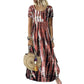 Trending Now⭐💃 Flowy Tie-Dye Midi with Elegant Drape – Versatile Style for Vacations & Urban Strolls