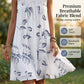 Women's Sleeveless Round Neck Printed Dress