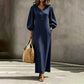 ⌛Limited-Time Offer-Women's Casual V-Neck Maxi Dress with Puff Sleeve