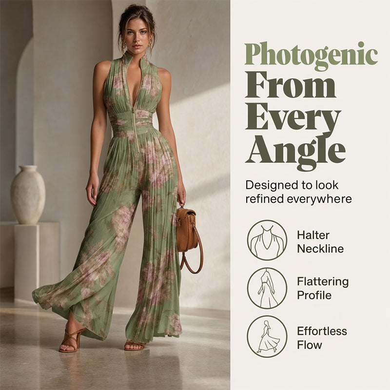 📢⏰Flowing Pleated Jumpsuit