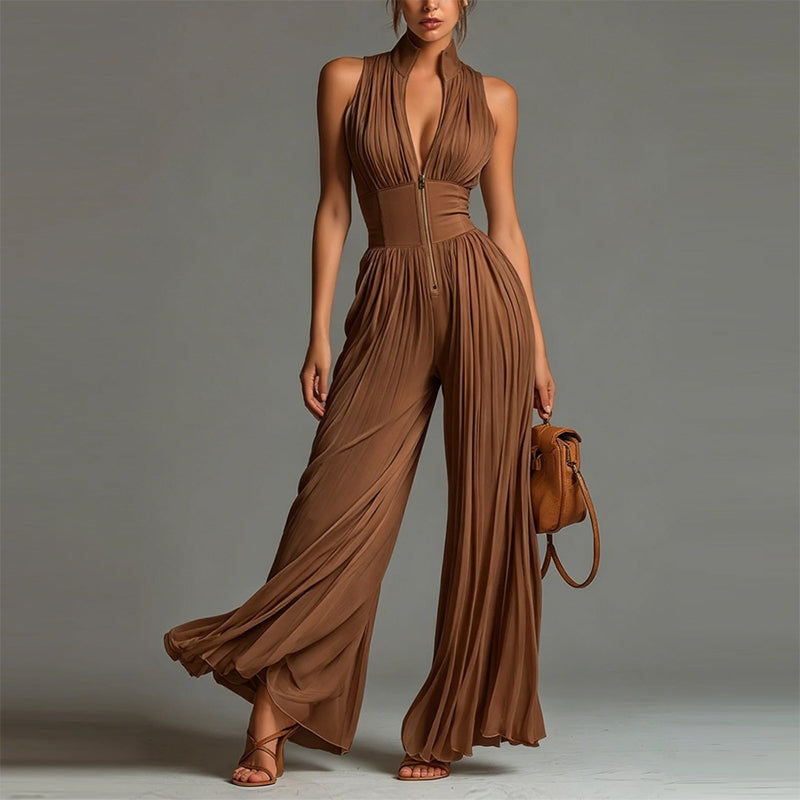 📢⏰Flowing Pleated Jumpsuit