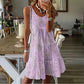 ⌛Limited-Time Offer-Women's Sleeveless O-Neck Tiered Midi Dress