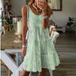 ⌛Limited-Time Offer-Women's Sleeveless O-Neck Tiered Midi Dress